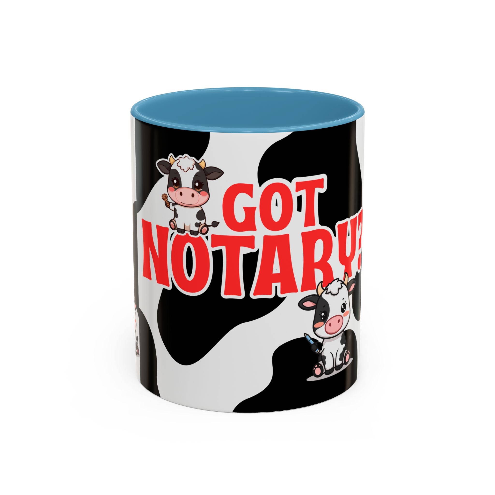 Got Notary? Cow Print Accent Coffee Mug | Funny Notary Public Gift | 11oz & 15oz