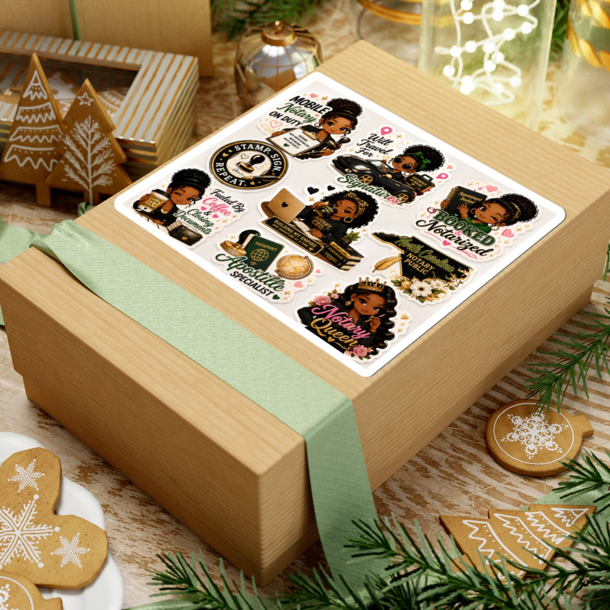 👑 Notary Boss Collection | Premium Kawaii Vinyl Stickers