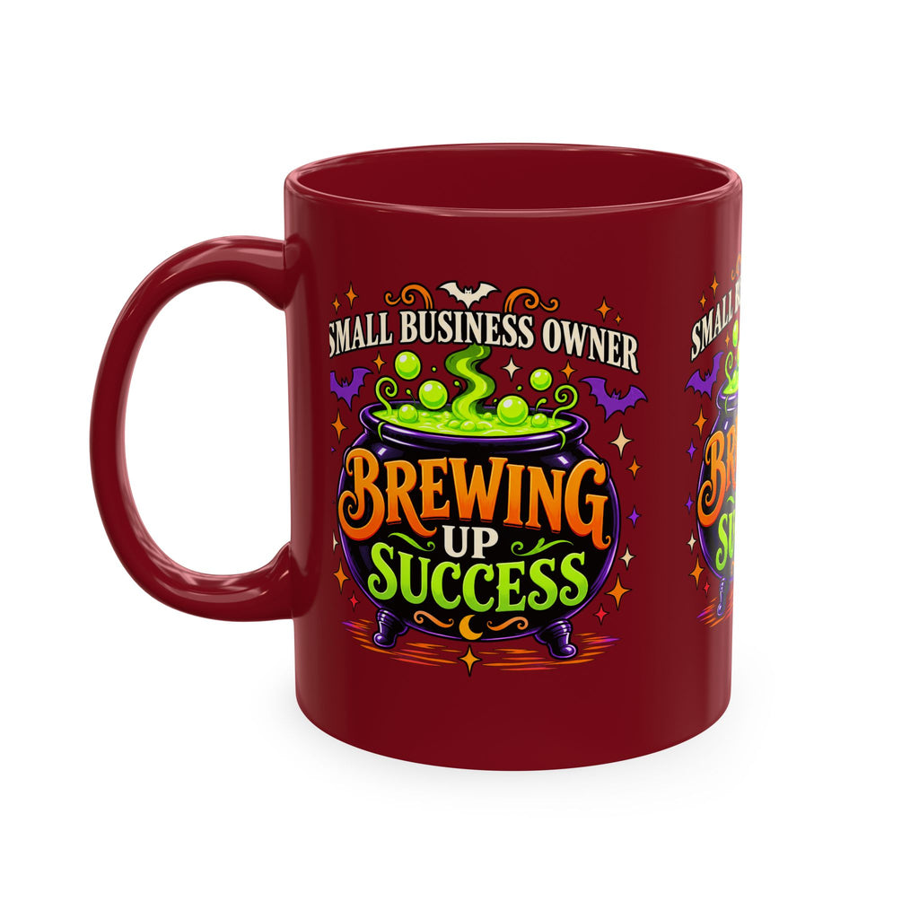 Brewing Up Success Mug | Small Business Owner Halloween Ceramic Coffee Cup