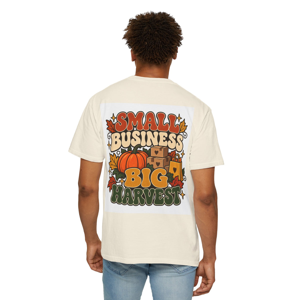Small Business Big Harvest T-Shirt — Fall Entrepreneur Garment-Dyed Tee