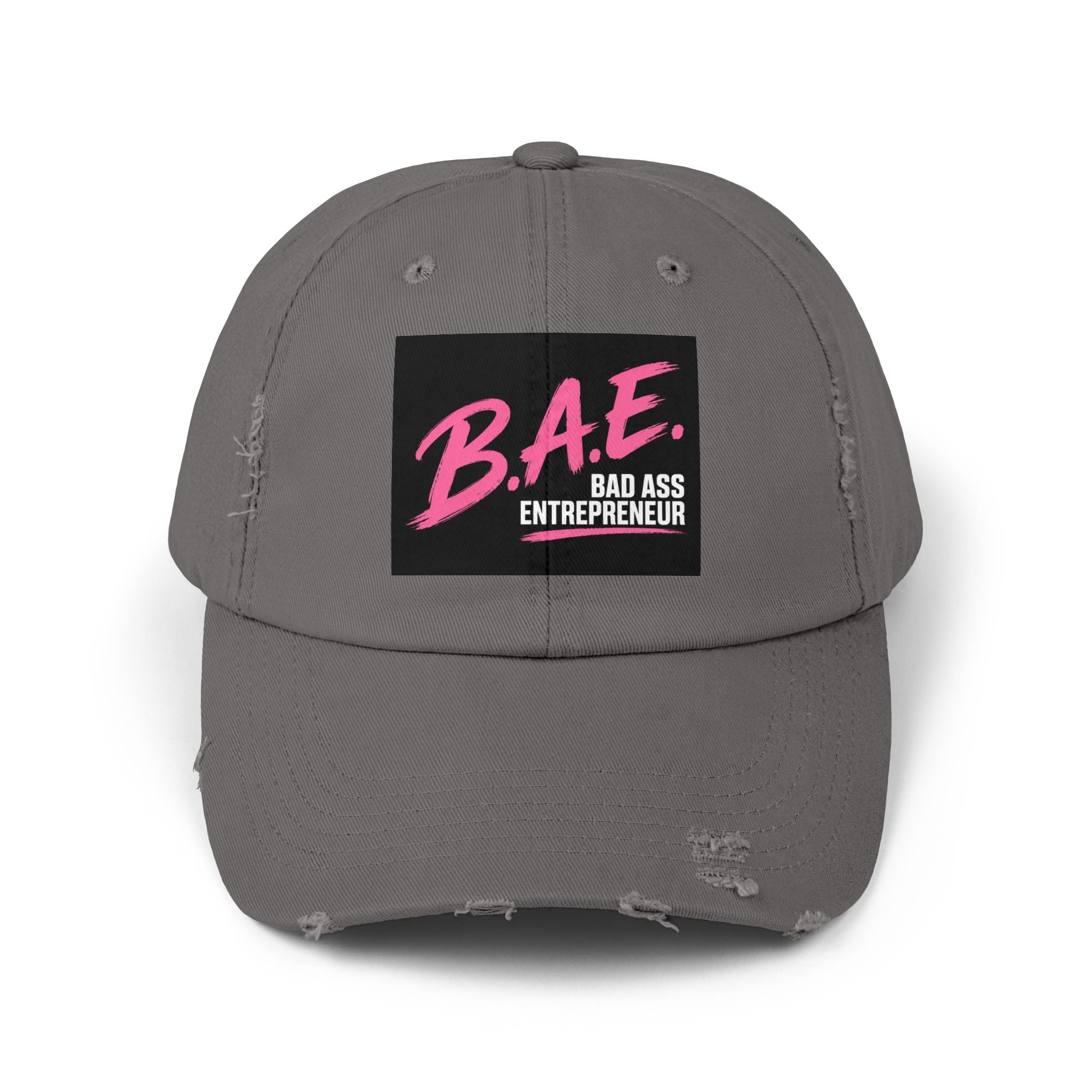 B.A.E. Bad Ass Entrepreneur Distressed Cap | Vintage Business Owner Hat