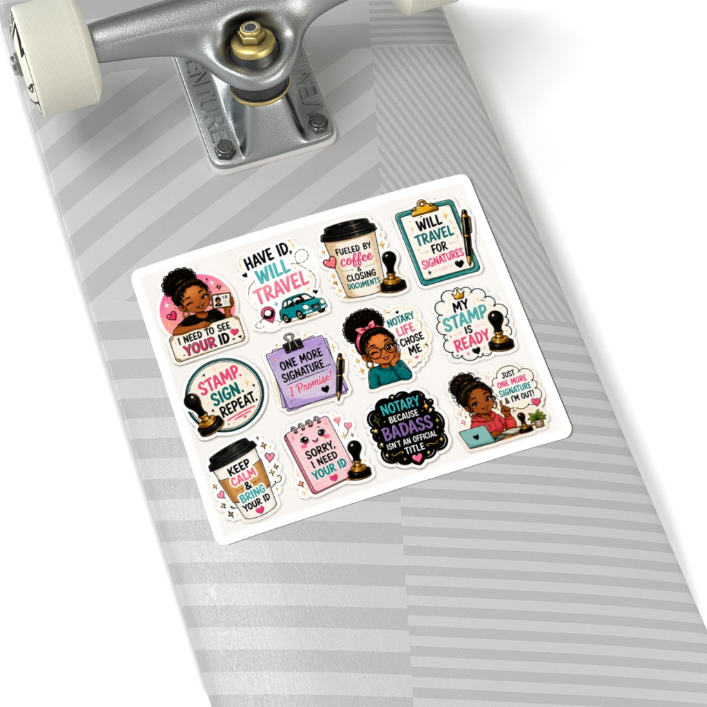 😂 Notary Humor Collection | Funny Kawaii Vinyl Stickers
