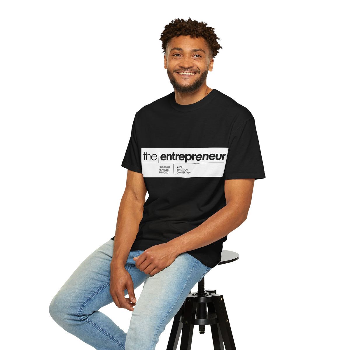 The Entrepreneur Garment-Dyed T-Shirt — Focused, Fearless, Funded Business Owner Tee
