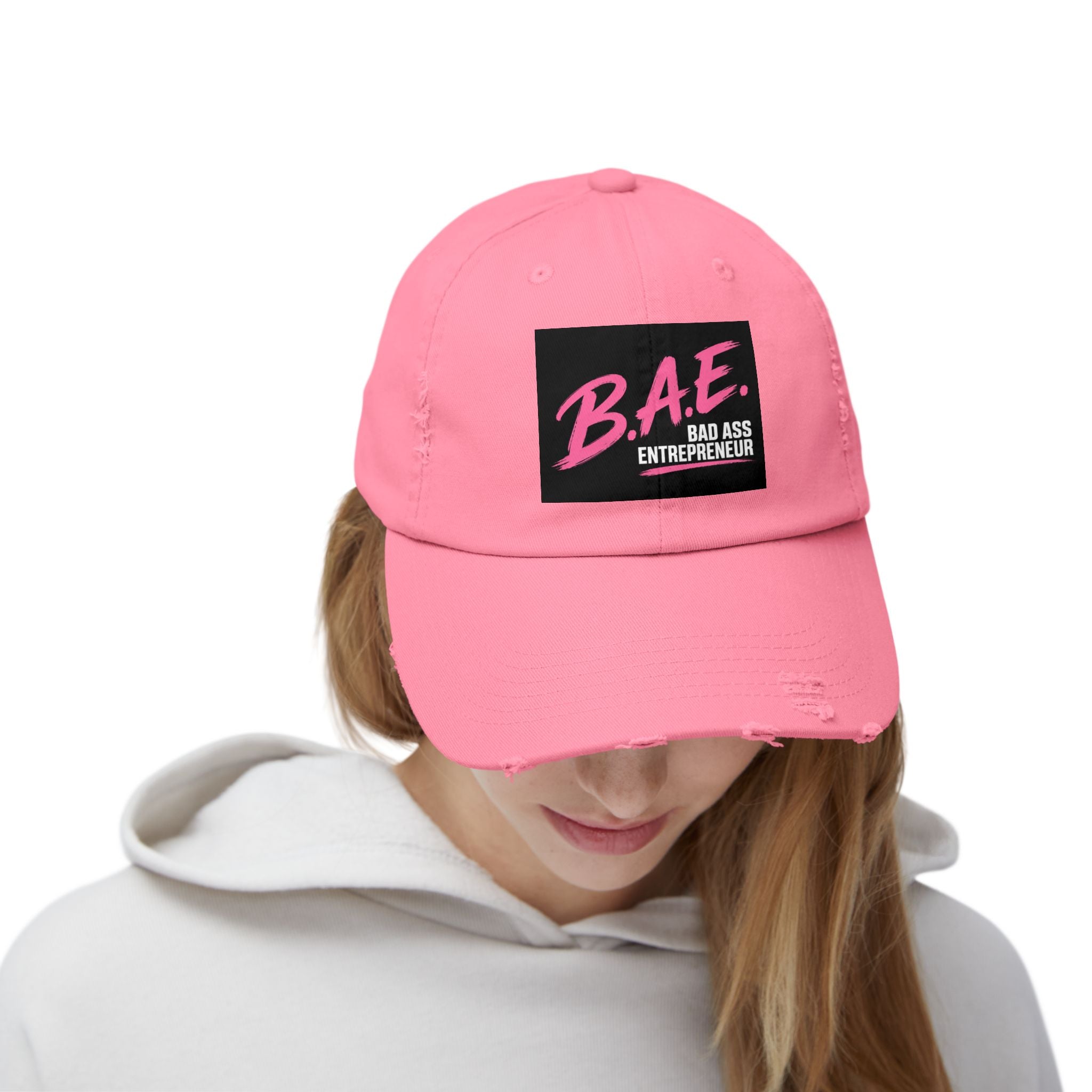 B.A.E. Bad Ass Entrepreneur Distressed Cap | Vintage Business Owner Hat