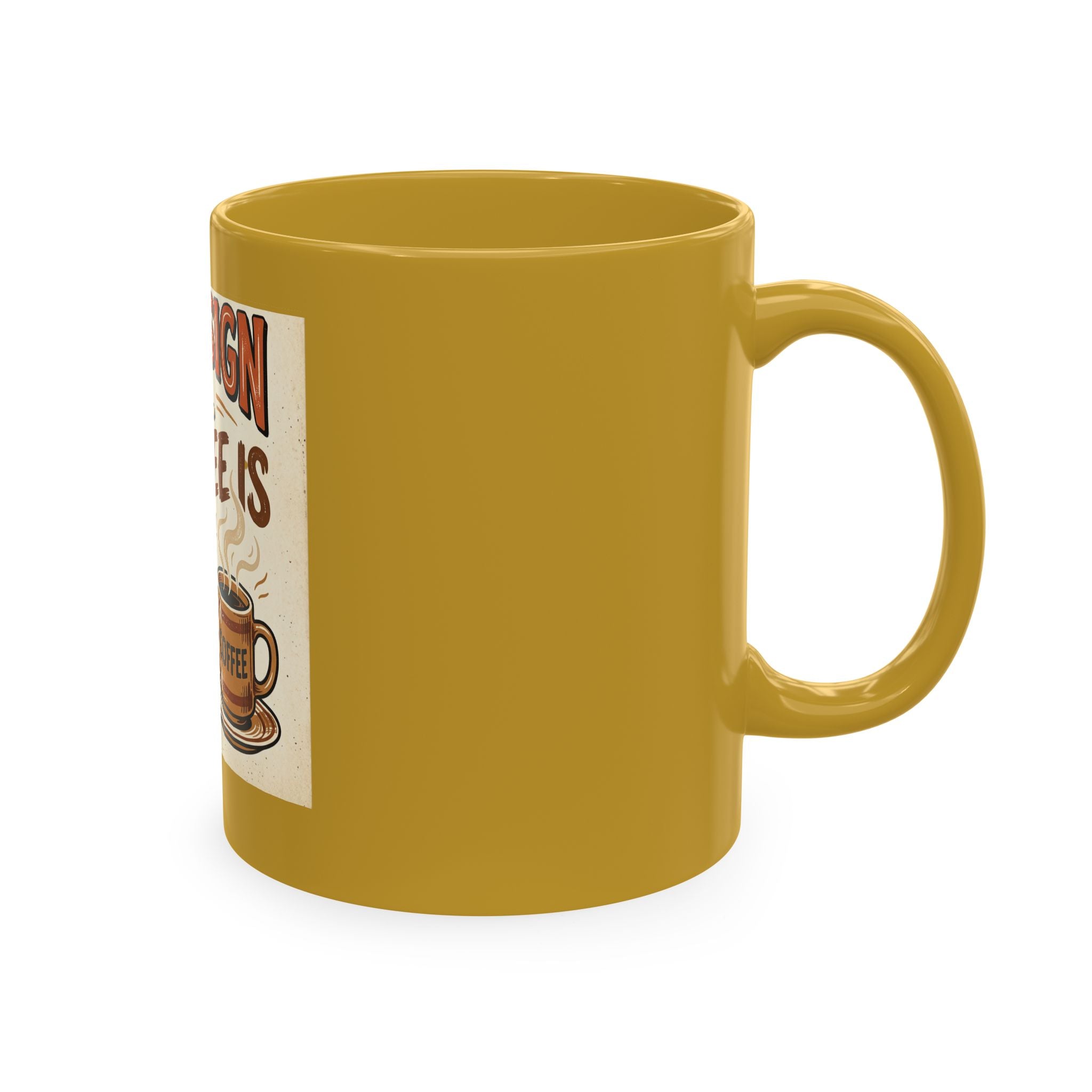 I Can’t Sign Yet, My Coffee Is Still Hot 11oz Ceramic Mug | Funny Retro Notary Coffee Cup