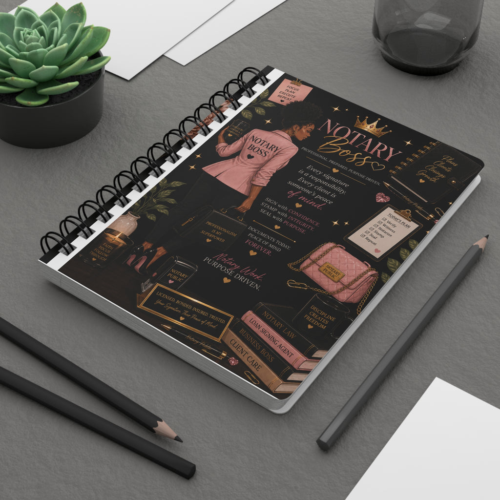 Notary Boss™ Hardcover Journal | Luxury Notebook for Notaries & Loan Signing Agents