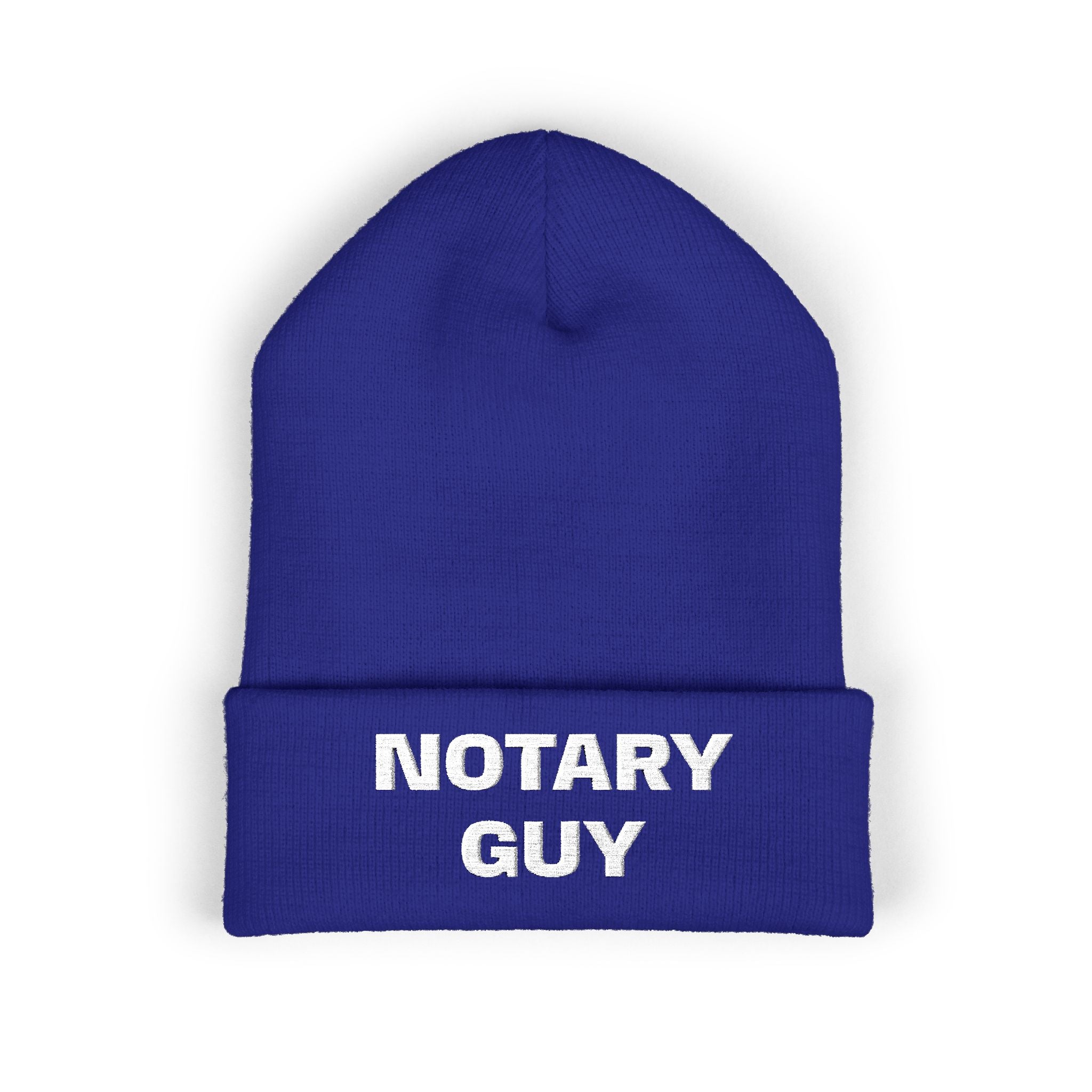 Notary Guy Embroidered Cuffed Beanie | Men's Notary Public Winter Hat