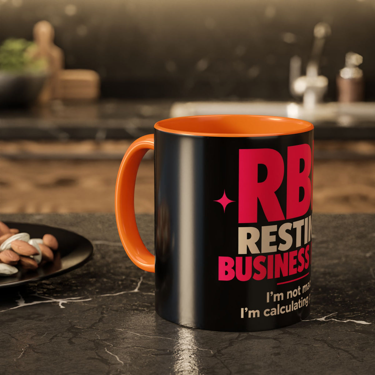 RBF Mug — "Resting Business Face: I'm not mad. I'm calculating profit."
