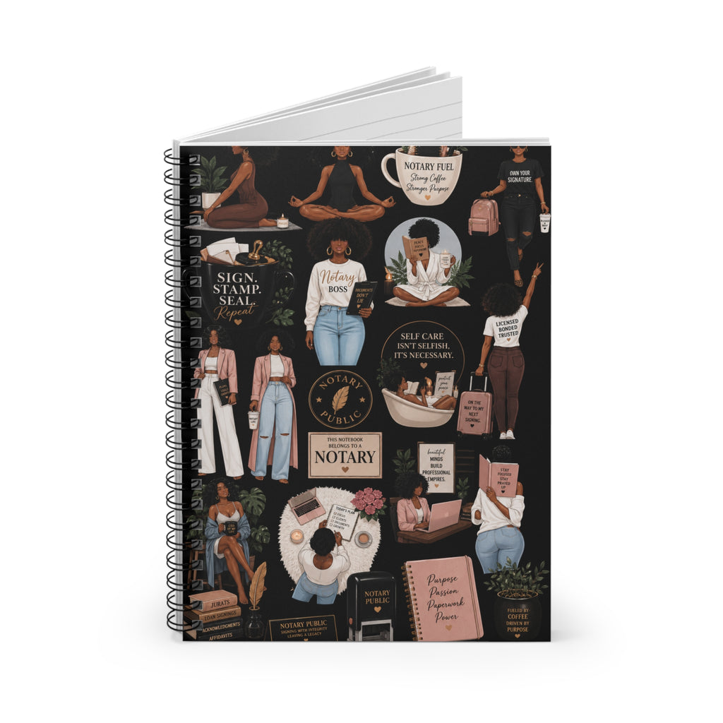 Notary Life | Self-Care & Success Spiral Notebook