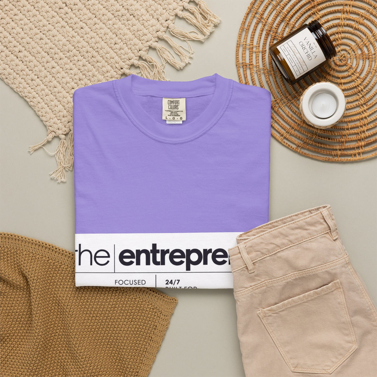 The Entrepreneur Garment-Dyed T-Shirt — Focused, Fearless, Funded Business Owner Tee