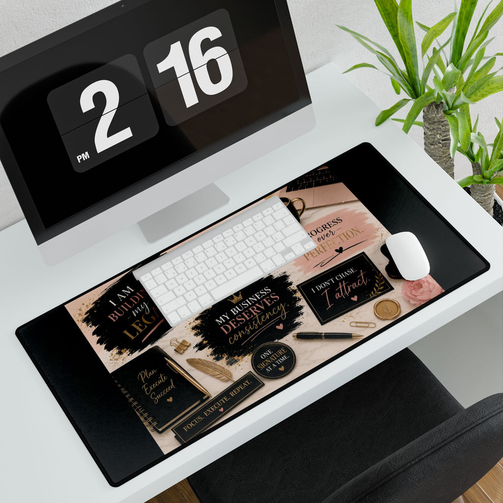 Motivational Desk Mat – Inspirational Office Mouse Pad for Entrepreneurs