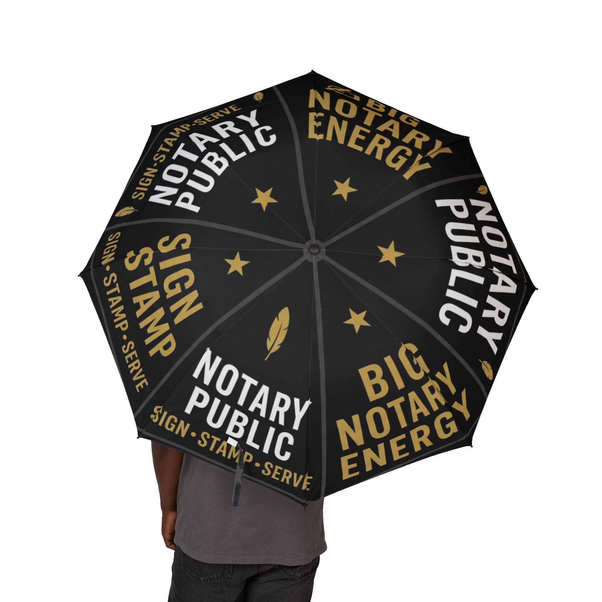 Big Notary Energy | Semi-Automatic Foldable Umbrella for Notaries & Loan Signing Agents