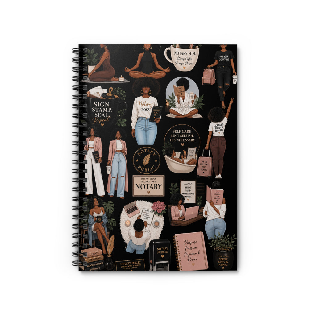 Notary Life | Self-Care & Success Spiral Notebook