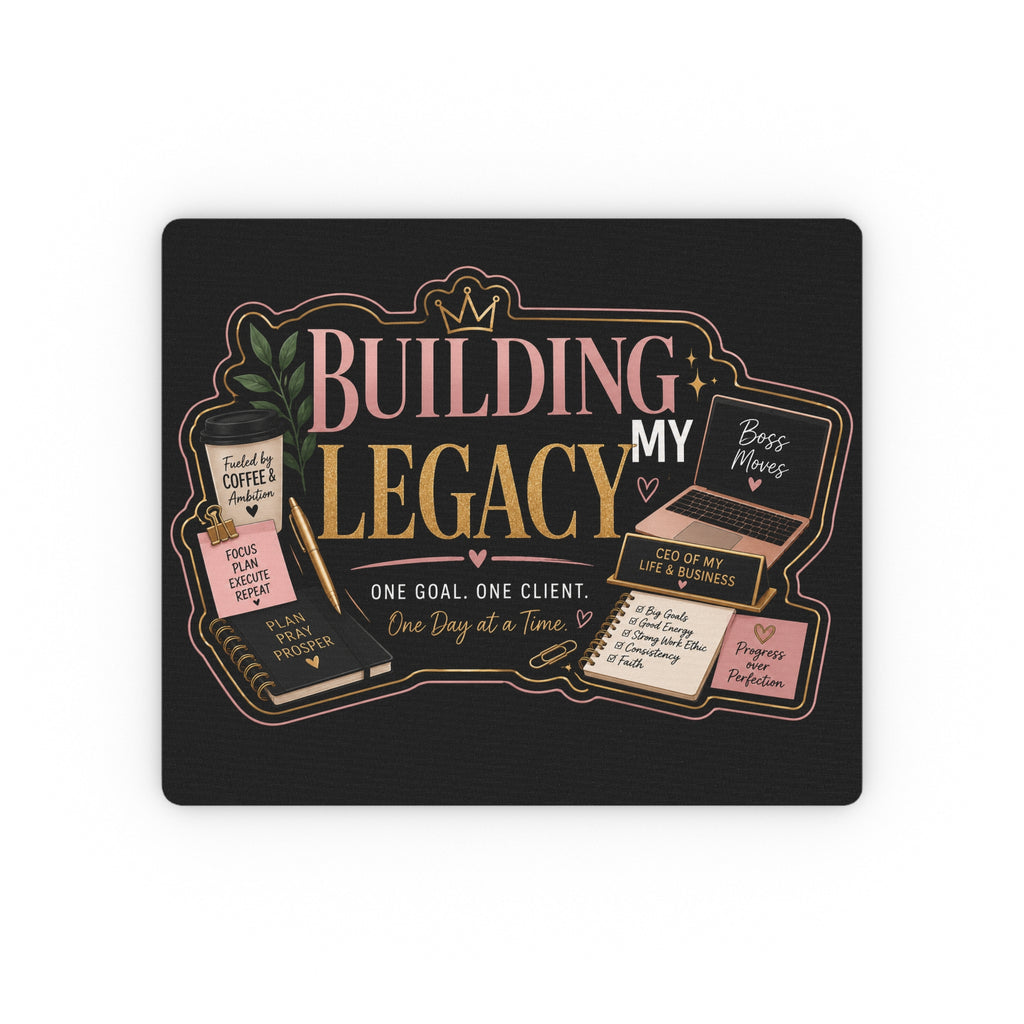 Building My Legacy Inspirational Mouse Pad