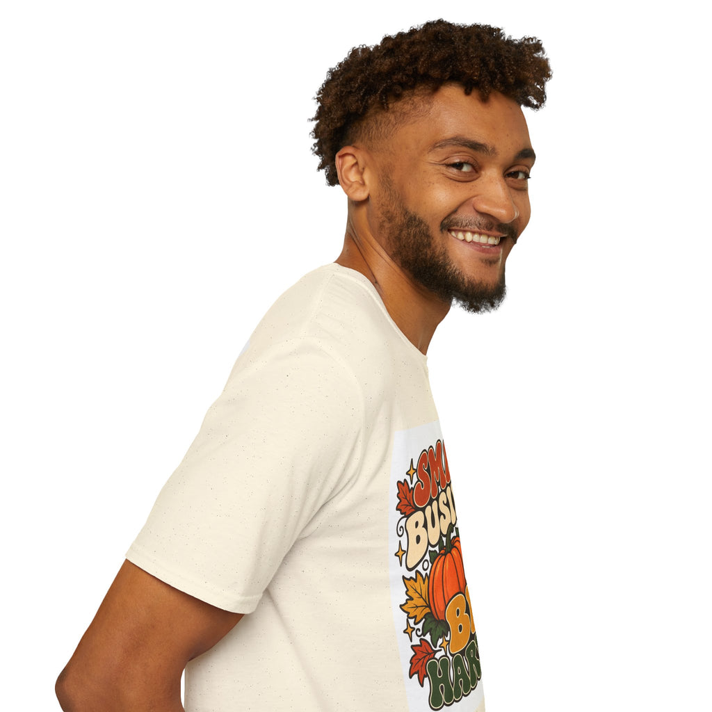 Small Business Big Harvest Graphic T-Shirt — Retro Fall Entrepreneur Tee