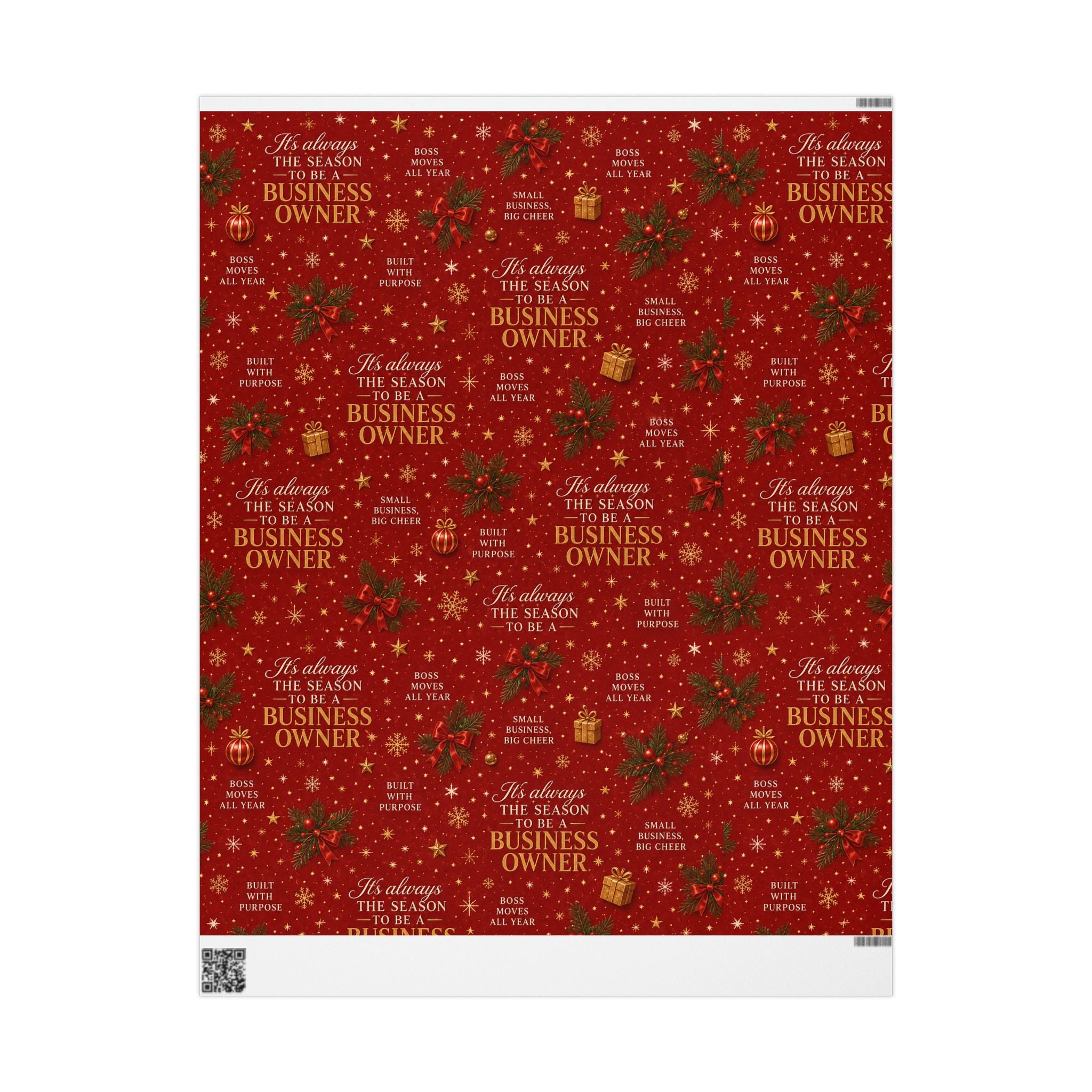 🎄 It’s Always the Season to Be a Business Owner Wrapping Paper – Small Business Holiday Gift Wrap 🎁