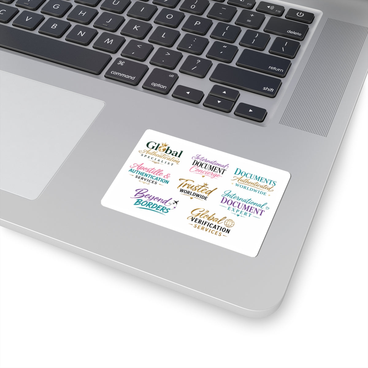 🌍 Professional Collection | International Document & Apostille Typography Stickers