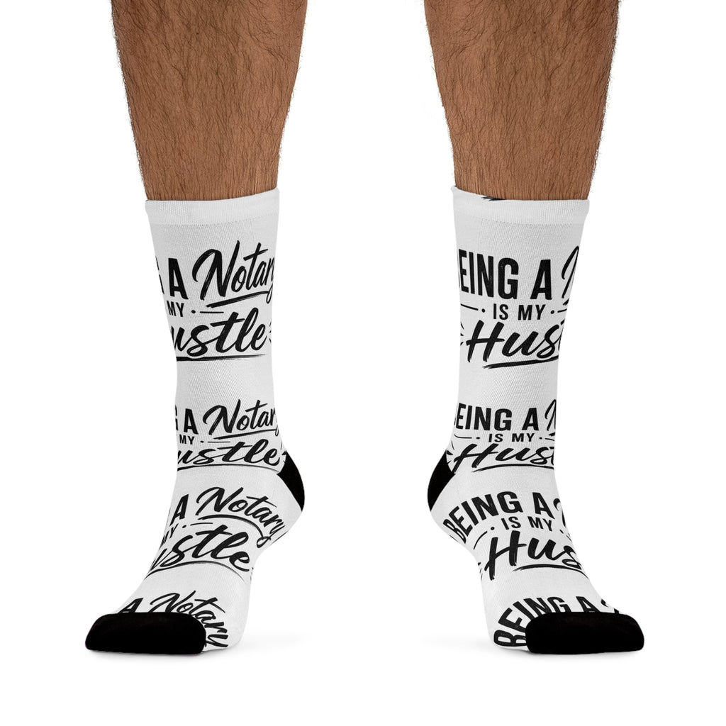 Being a Notary Is My Hustle Crew Socks ✍🏽