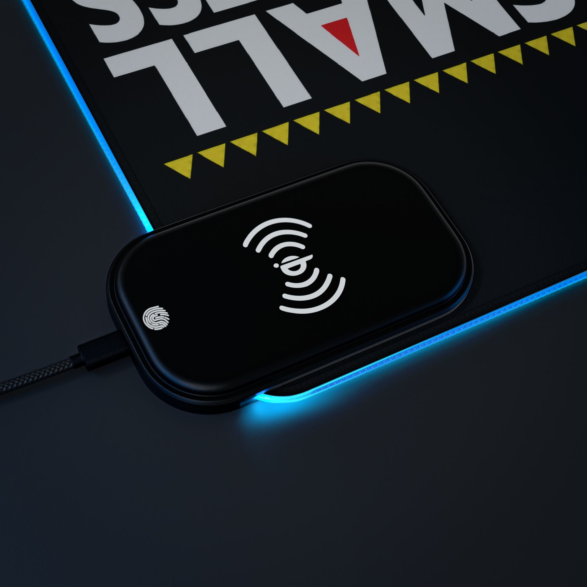 Small Business Bold Moves LED Wireless Charging Mouse Pad | RGB Desk Mat