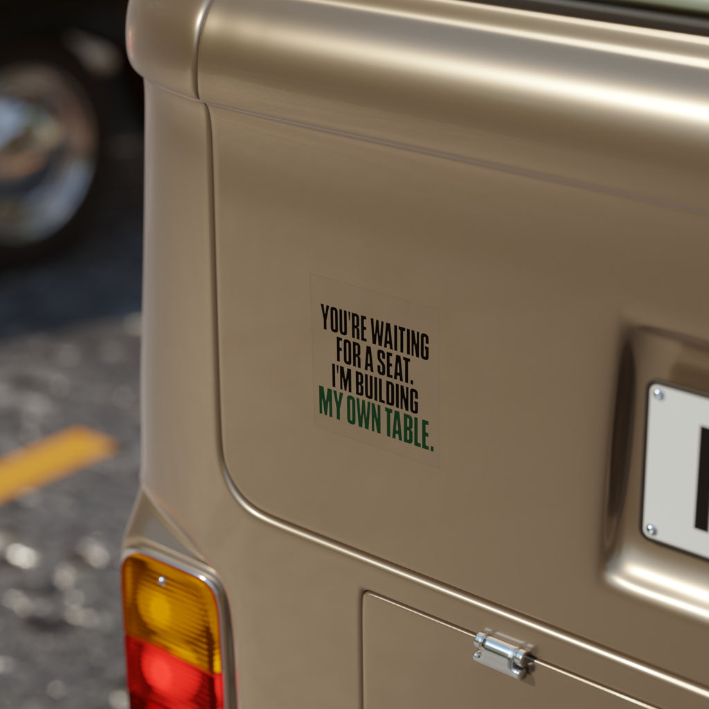 Building My Own Table Sticker — Transparent Outdoor Vinyl Decal