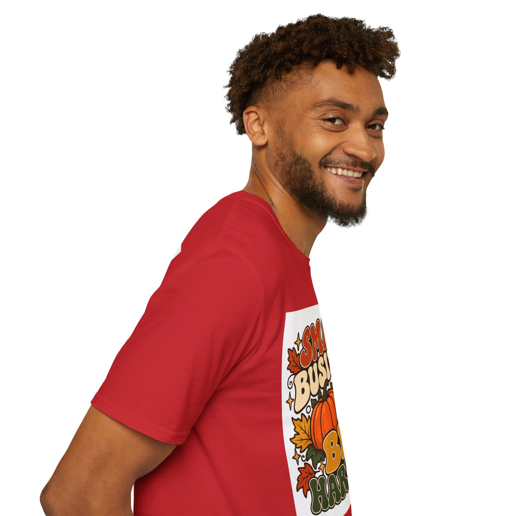 Small Business Big Harvest Graphic T-Shirt — Retro Fall Entrepreneur Tee
