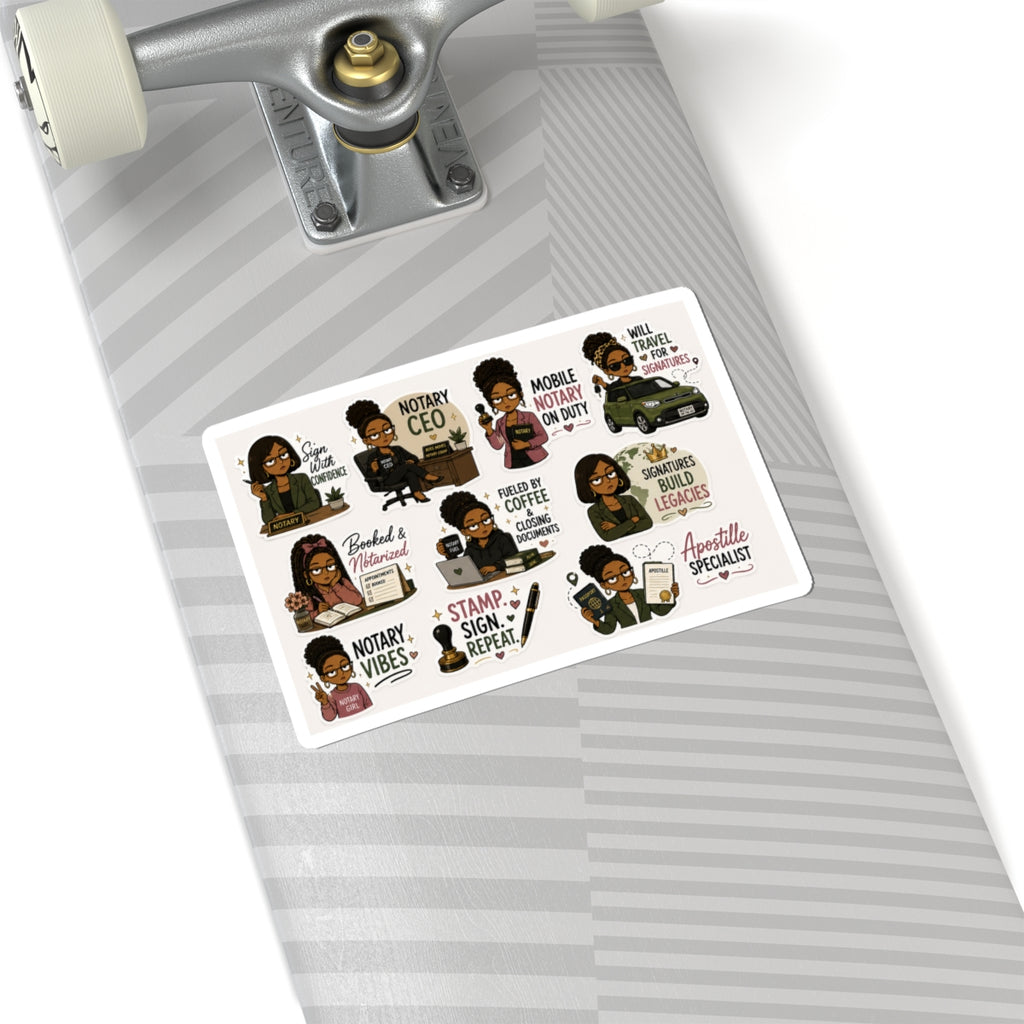 😎 Unbothered CEO Collection | Funny Notary Vinyl Stickers