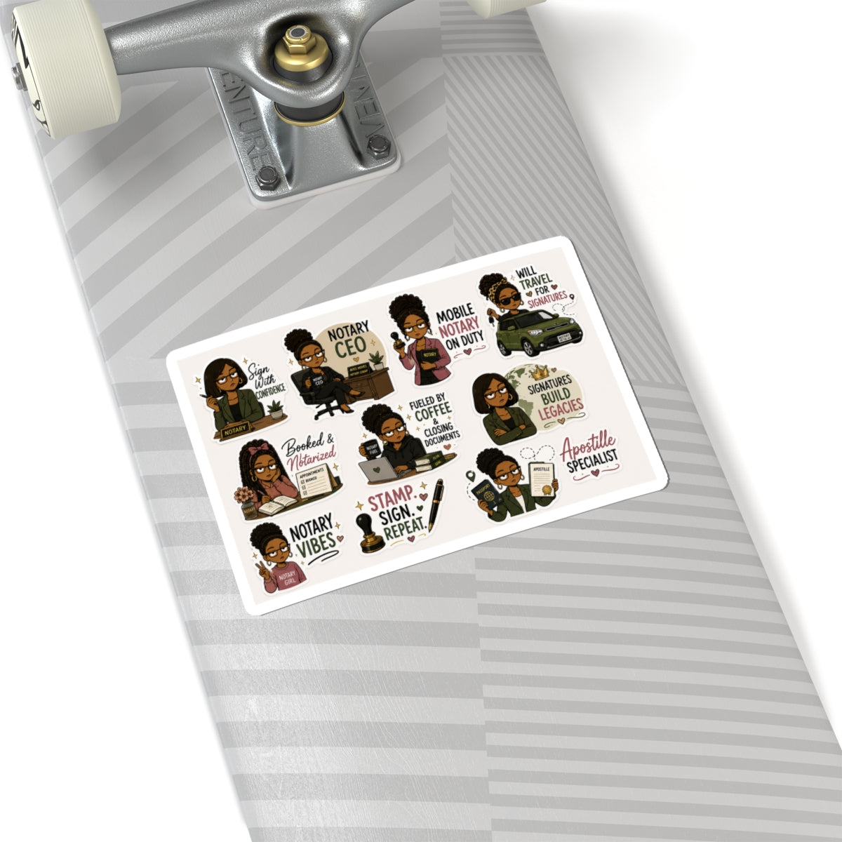 😎 Unbothered CEO Collection | Funny Notary Vinyl Stickers