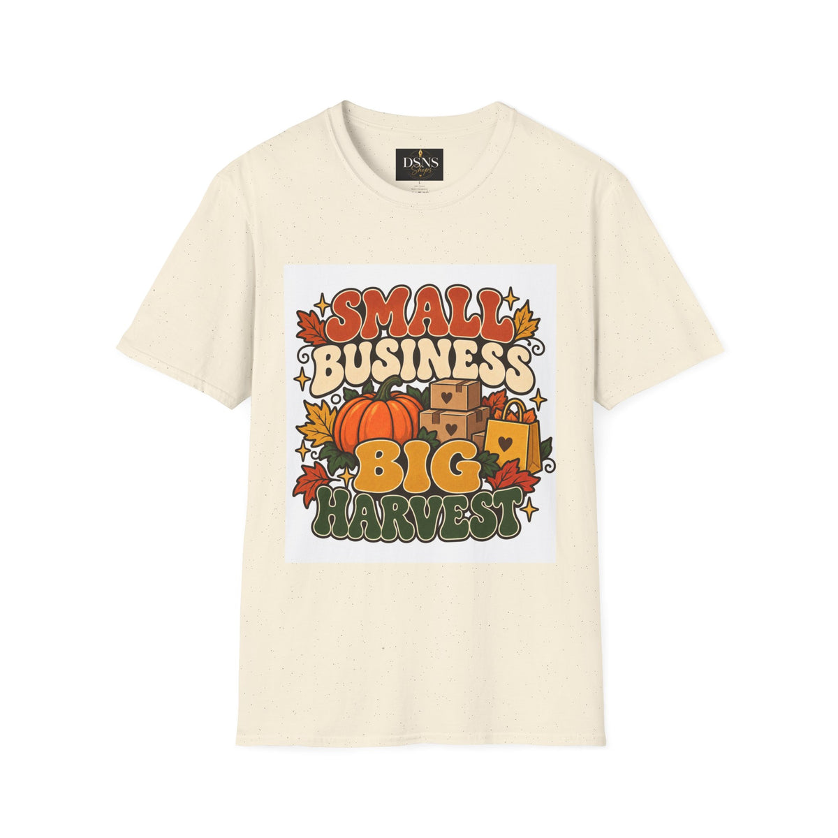 Small Business Big Harvest Graphic T-Shirt — Retro Fall Entrepreneur Tee