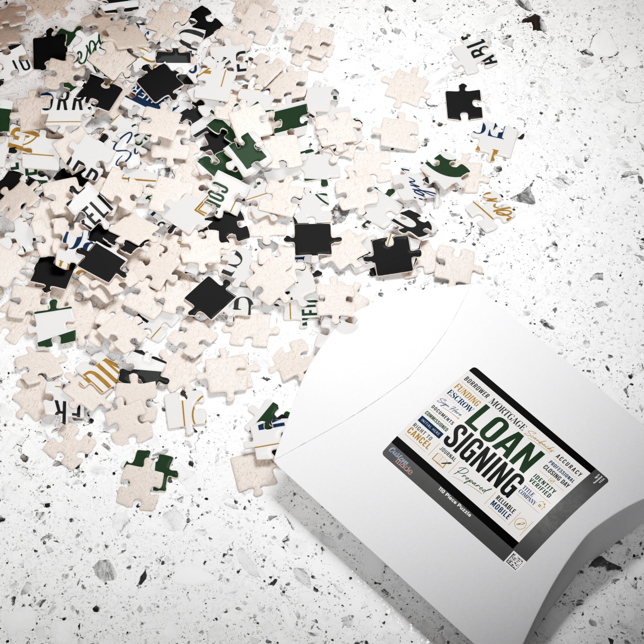Loan Signing Word Art Jigsaw Puzzle | 110, 252, 520 & 1,014 Pieces