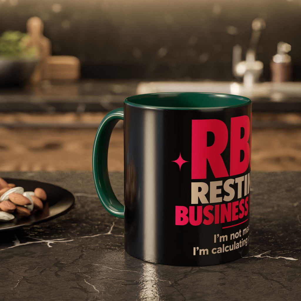 RBF Mug — "Resting Business Face: I'm not mad. I'm calculating profit."