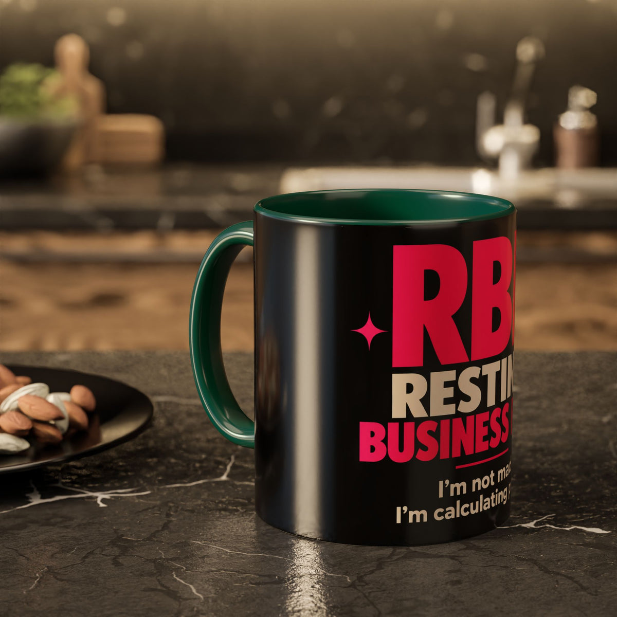 RBF Mug — "Resting Business Face: I'm not mad. I'm calculating profit."