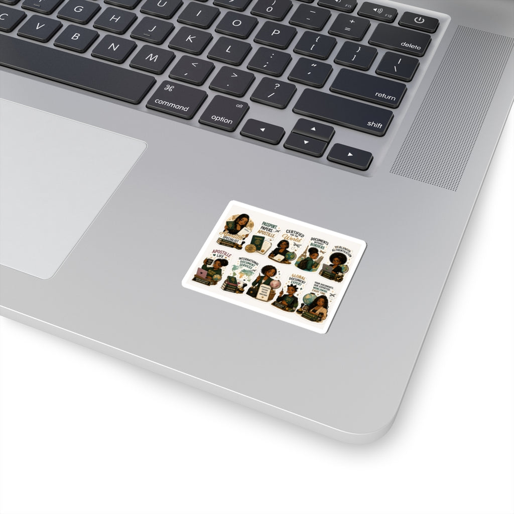 Apostille Specialist Vinyl Sticker | Apostille Services Sticker | International Documents Decal | Notary Public Laptop Sticker | Passport Sticker