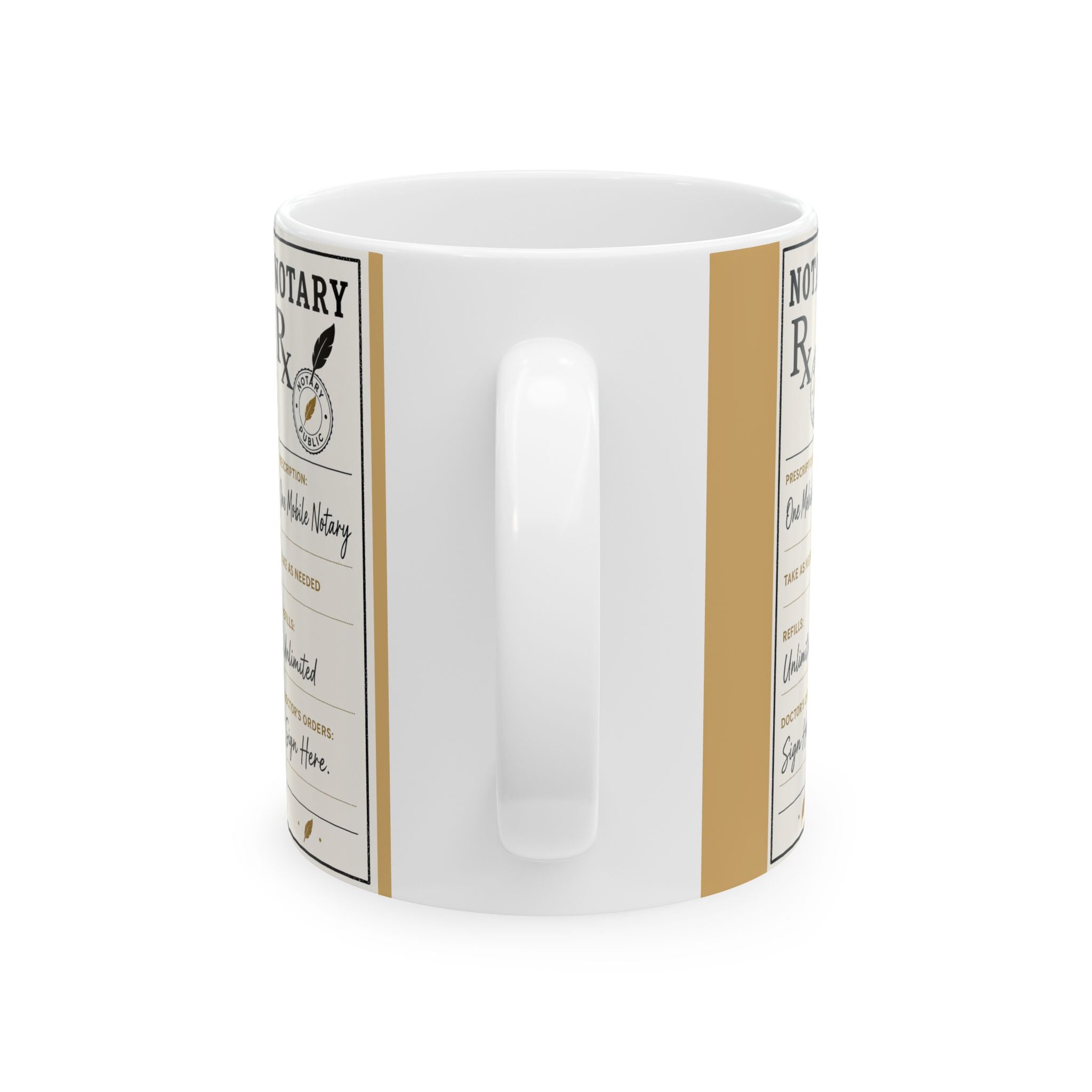 Notary Prescription Mug | Funny Notary Gift | Mobile Notary Coffee Mug | Loan Signing Agent Mug | 11oz & 15oz Ceramic Cup