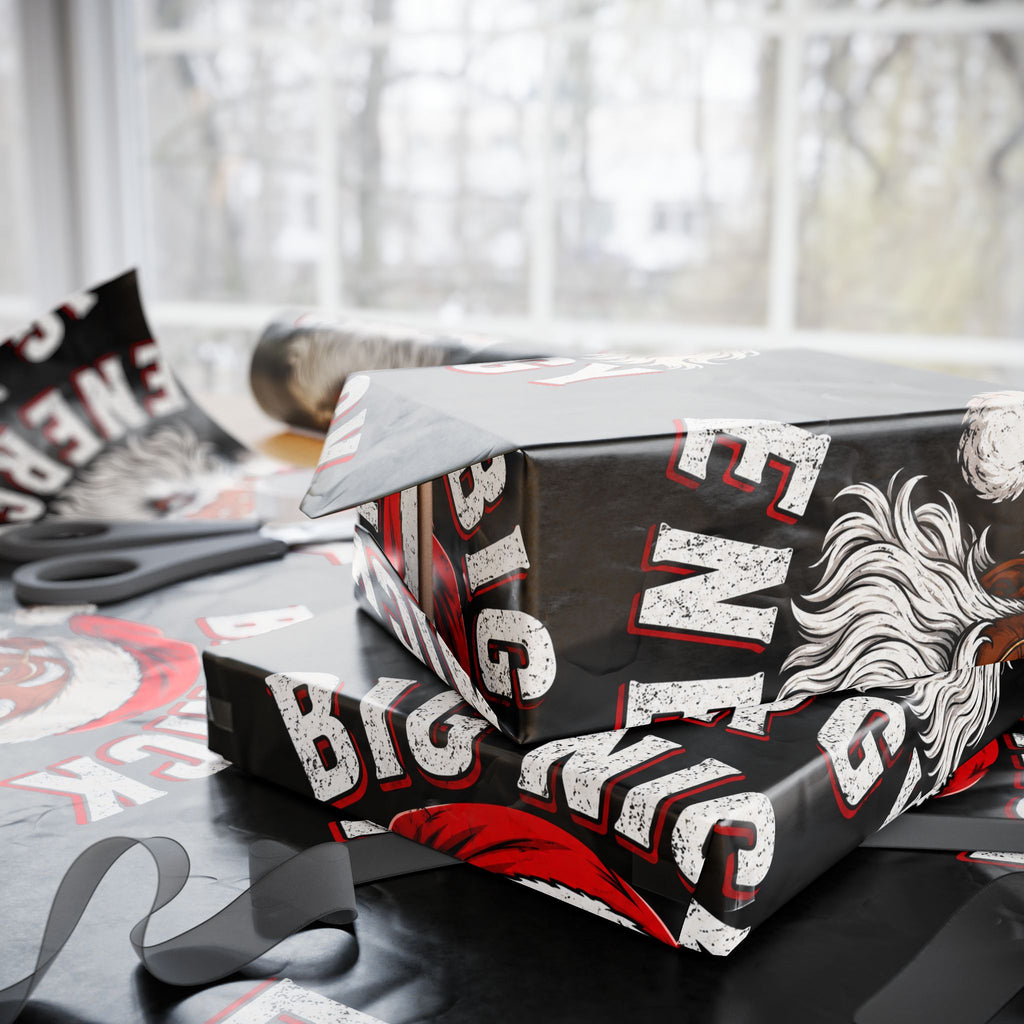Big Nick Energy Black Santa Wrapping Paper