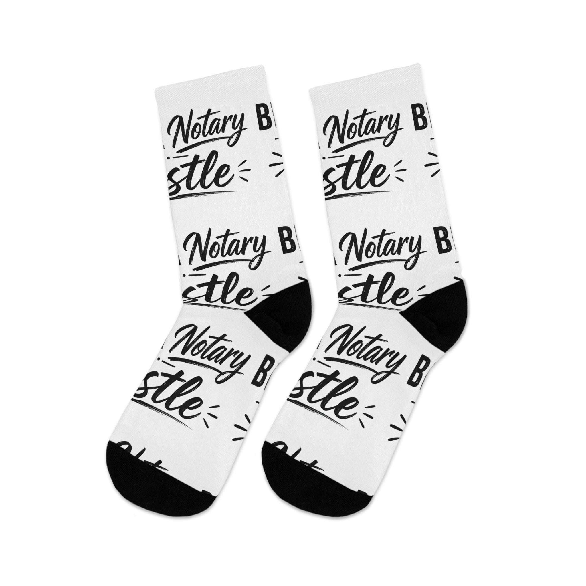 Being a Notary Is My Hustle Crew Socks ✍🏽