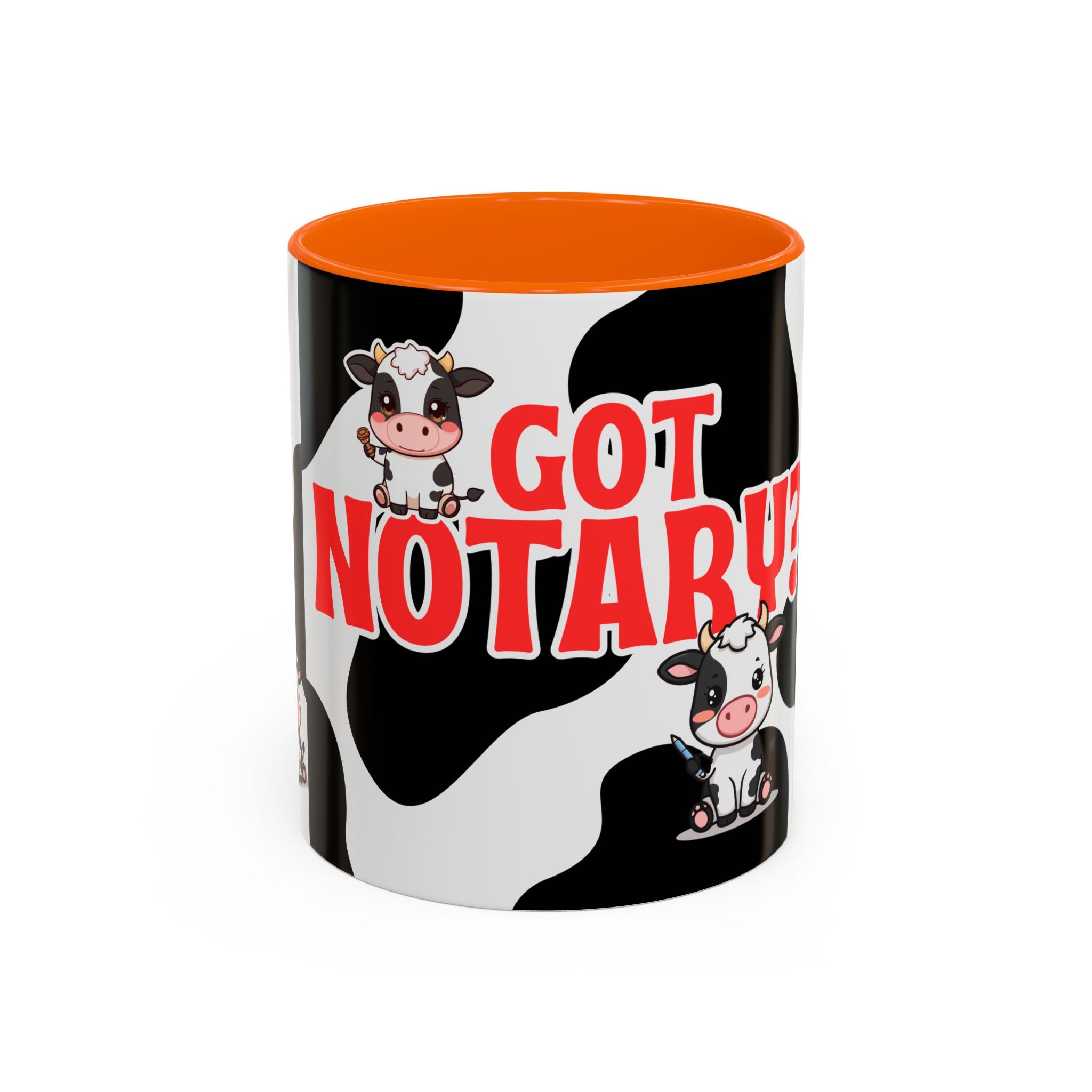 Got Notary? Cow Print Accent Coffee Mug | Funny Notary Public Gift | 11oz & 15oz