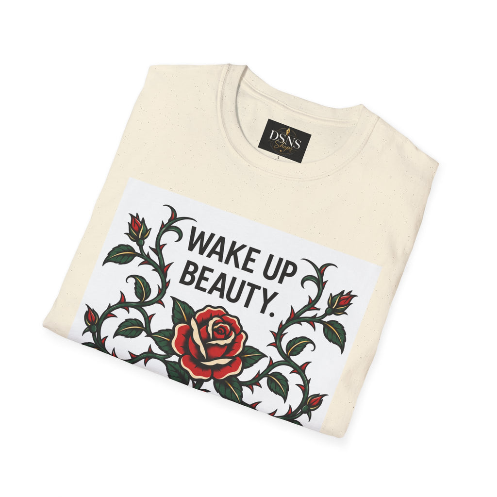 Wake Up Beauty, It’s Time to Beast Tee — Rose & Thorn Graphic Shirt
