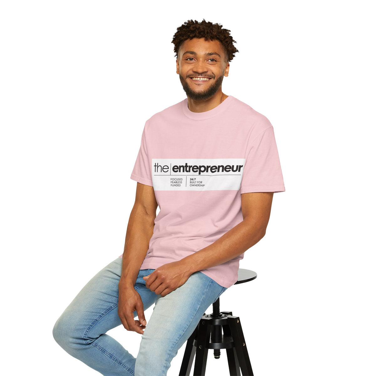 The Entrepreneur Garment-Dyed T-Shirt — Focused, Fearless, Funded Business Owner Tee
