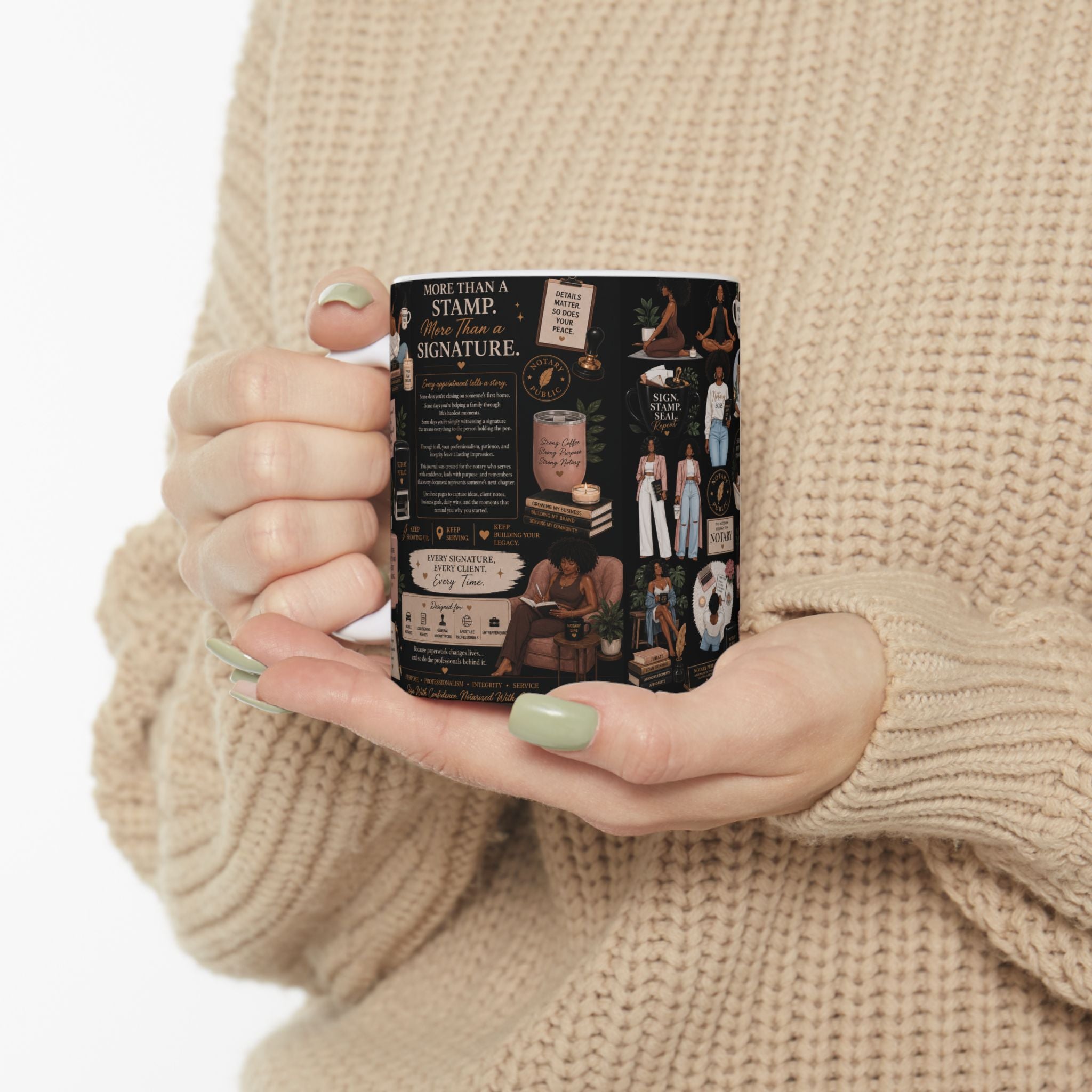 More Than a Stamp Mug | Inspirational Notary Coffee Mug | Mobile Notary Gift | Loan Signing Agent Mug | Ceramic 11oz & 15oz Cup