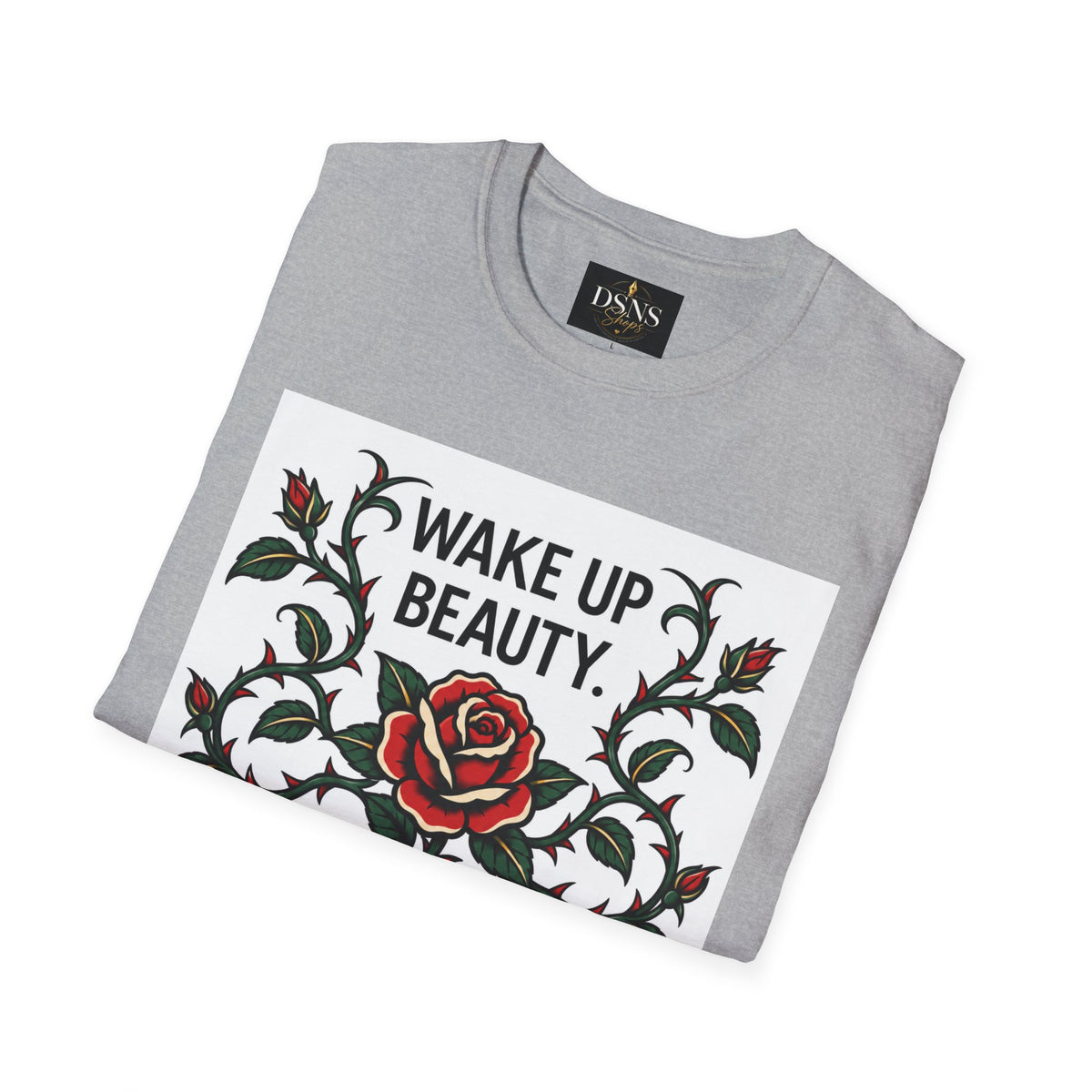 Wake Up Beauty, It’s Time to Beast Tee — Rose & Thorn Graphic Shirt