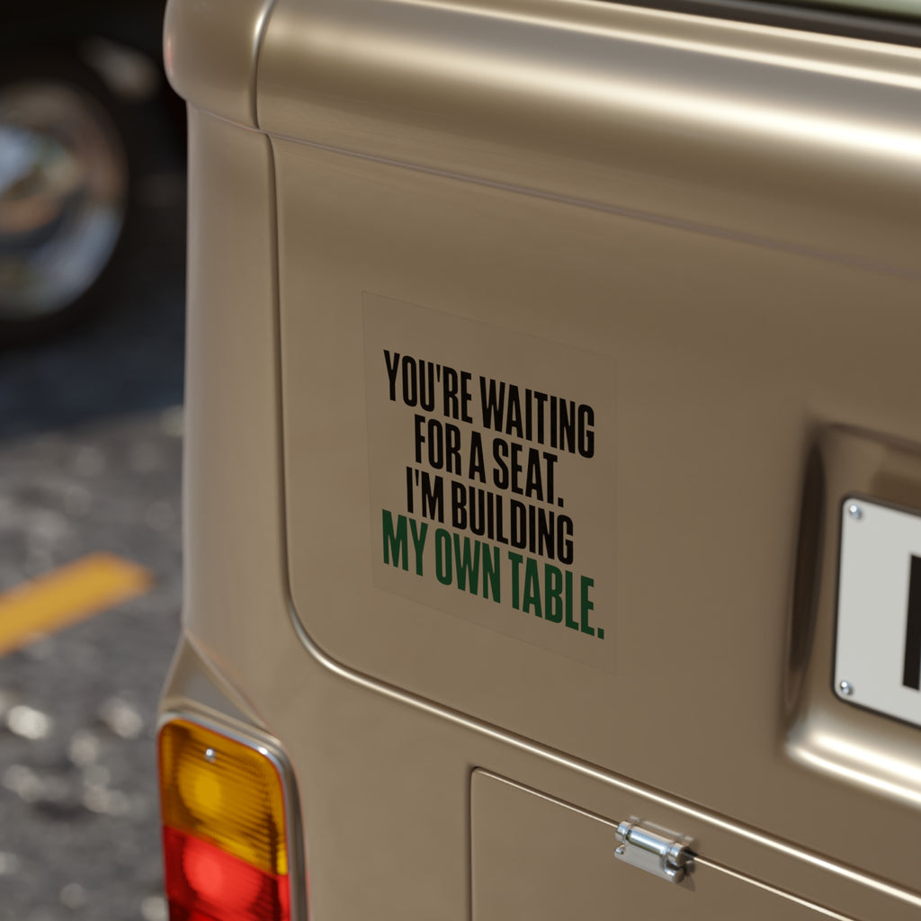 Building My Own Table Sticker — Transparent Outdoor Vinyl Decal