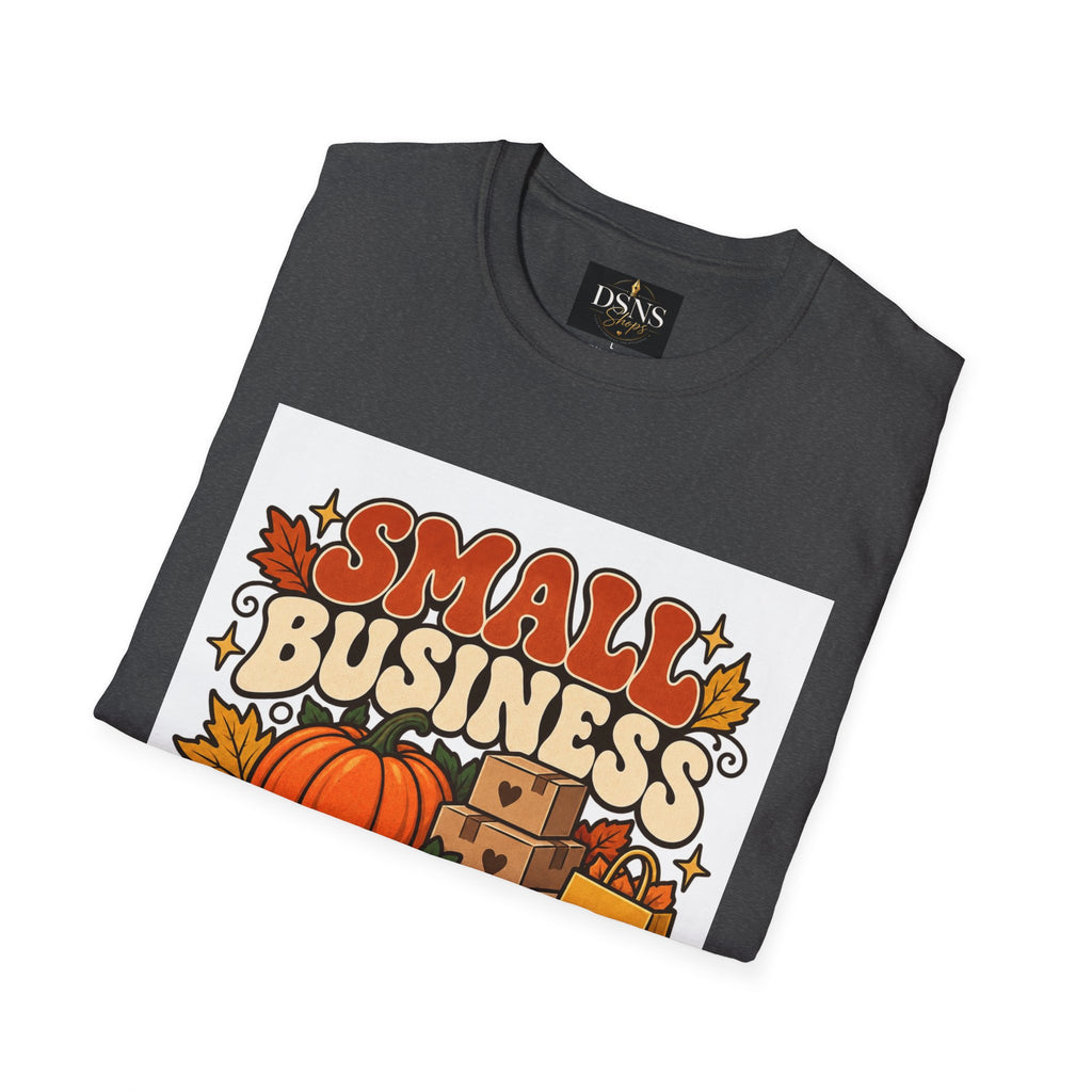 Small Business Big Harvest Graphic T-Shirt — Retro Fall Entrepreneur Tee
