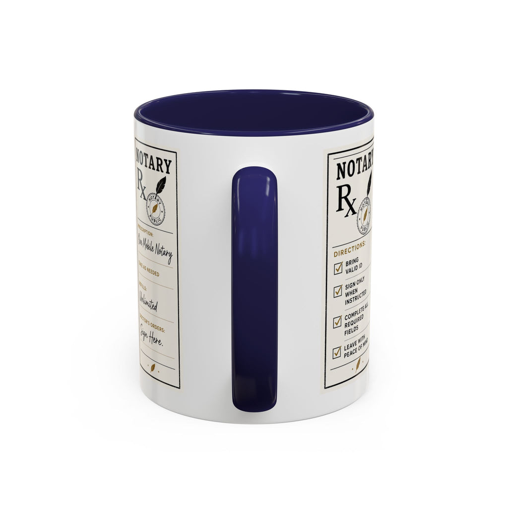 Notary Prescription | Accent Coffee Mug (11oz & 15oz)