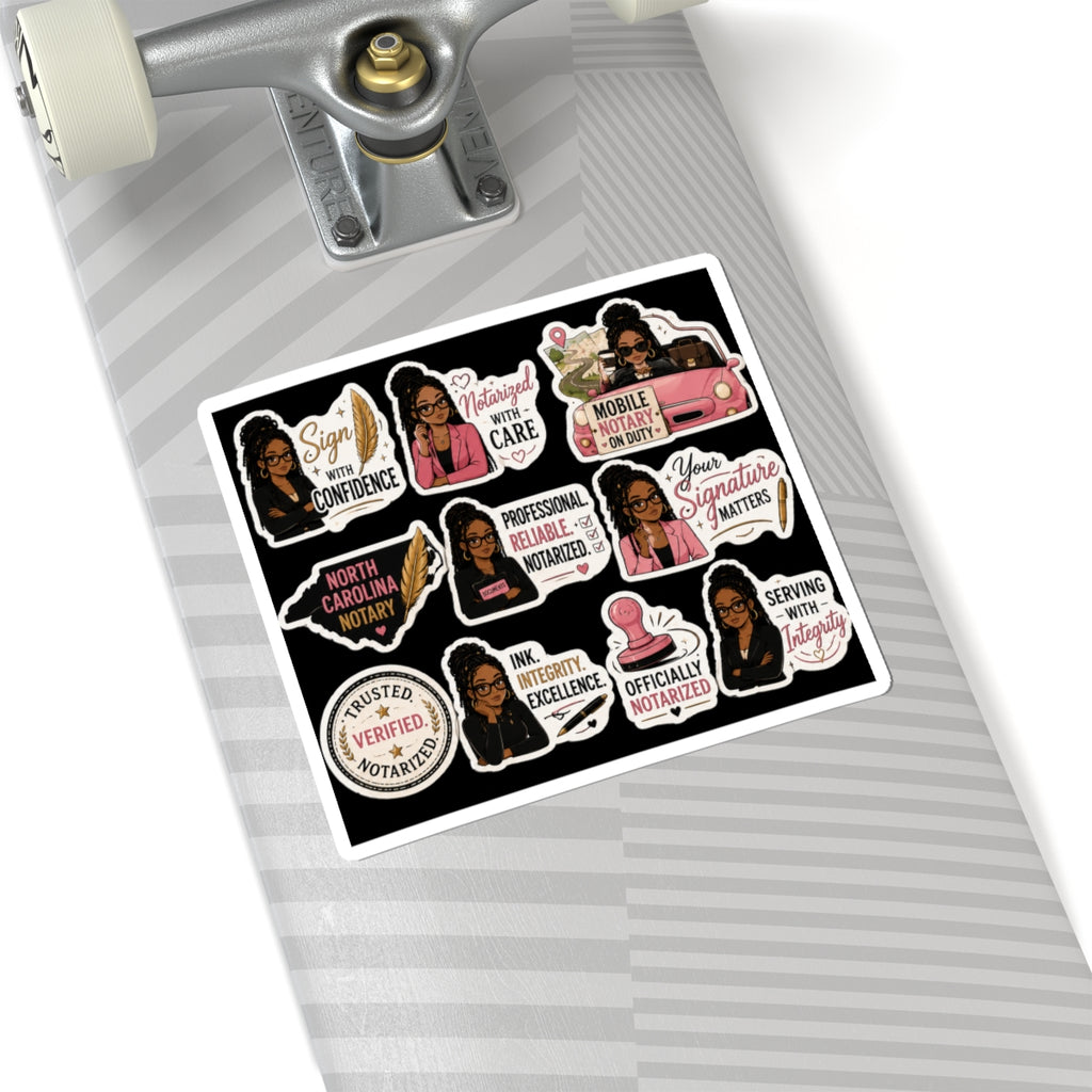 🖤 Signature Luxe Collection | Premium Notary Vinyl Stickers