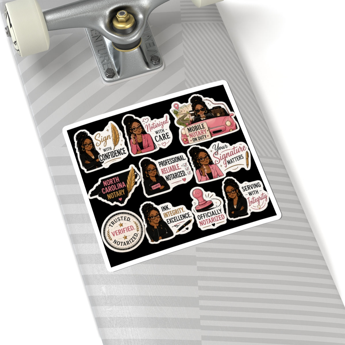 🖤 Signature Luxe Collection | Premium Notary Vinyl Stickers