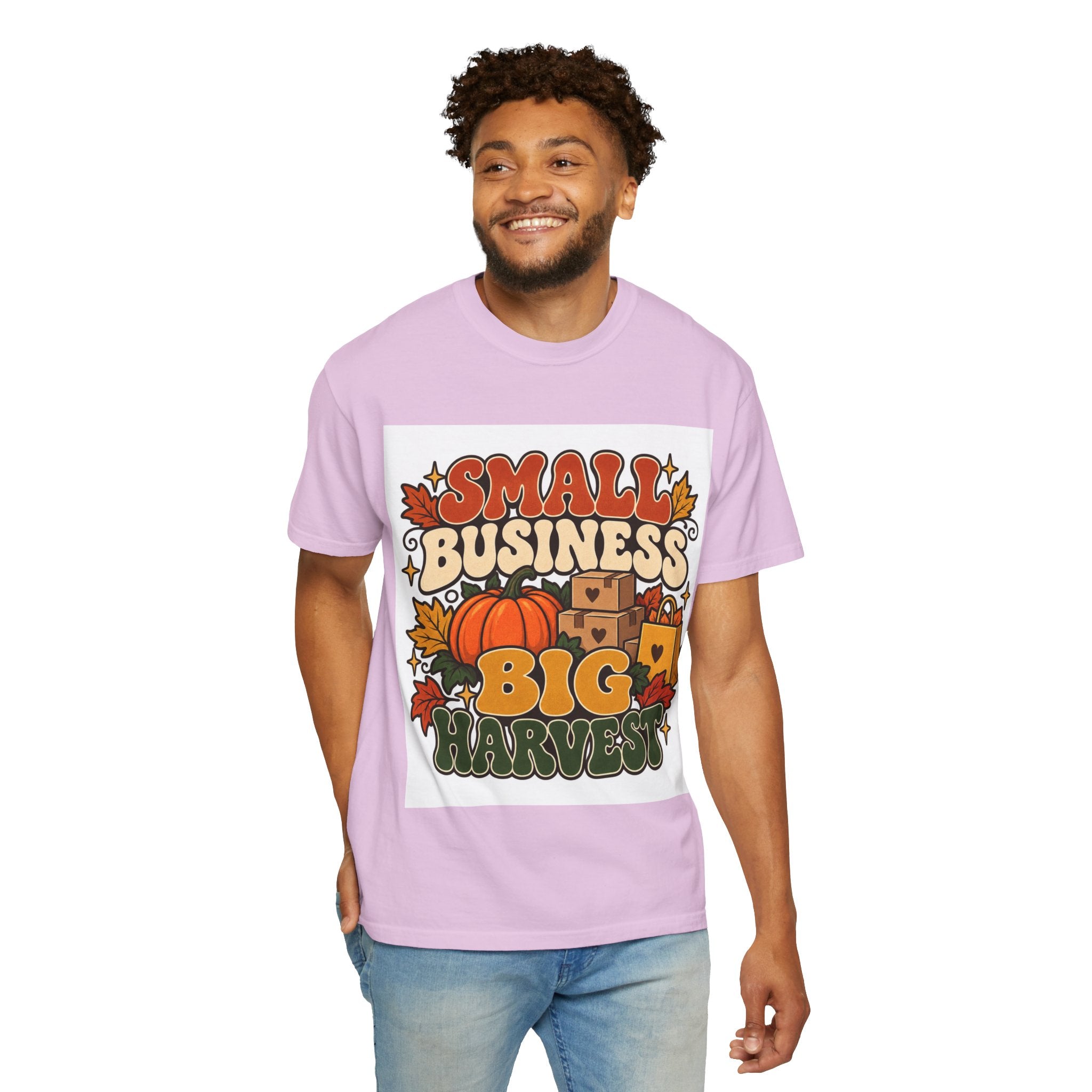 Small Business Big Harvest T-Shirt — Fall Entrepreneur Garment-Dyed Tee