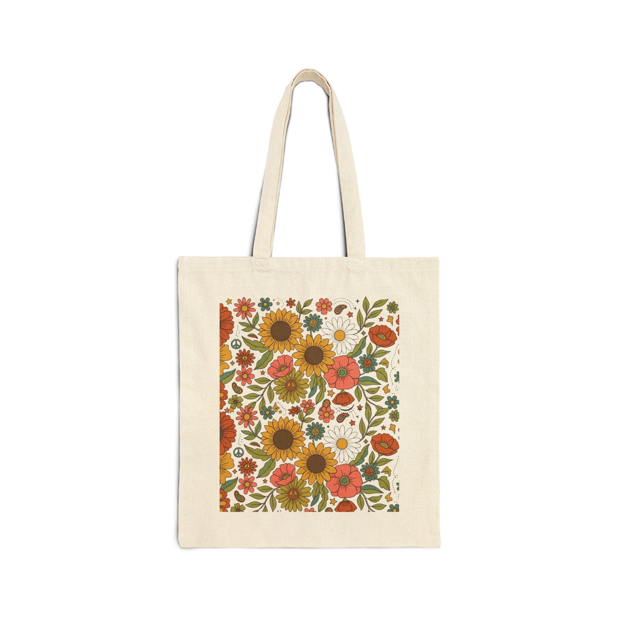 Peace, Love & Notarizations Canvas Tote Bag ☮️❤️🖋️
