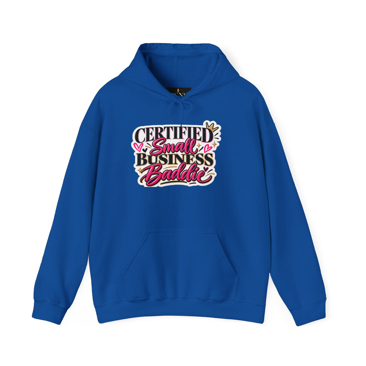 Certified Small Business Baddie Hoodie — Bold Women Entrepreneur Graphic Sweatshirt