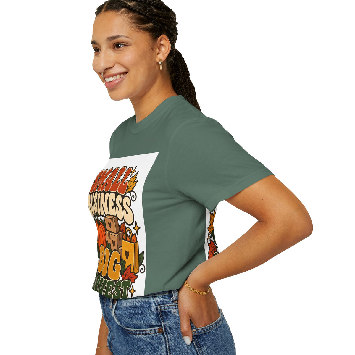 Small Business Big Harvest T-Shirt — Fall Entrepreneur Garment-Dyed Tee