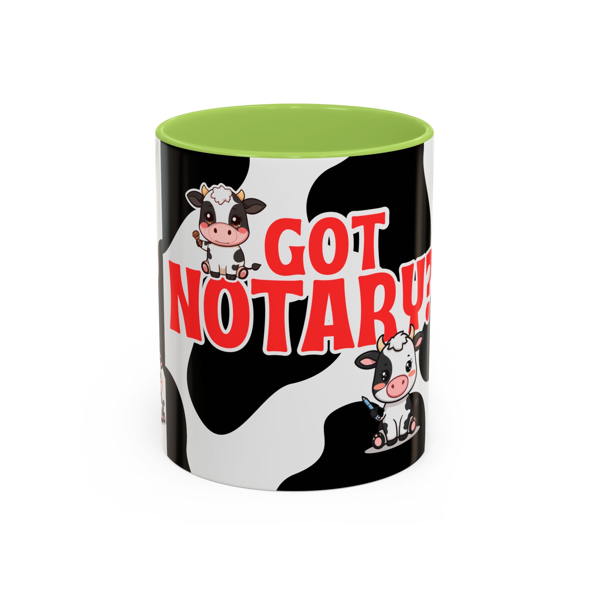 Got Notary? Cow Print Accent Coffee Mug | Funny Notary Public Gift | 11oz & 15oz